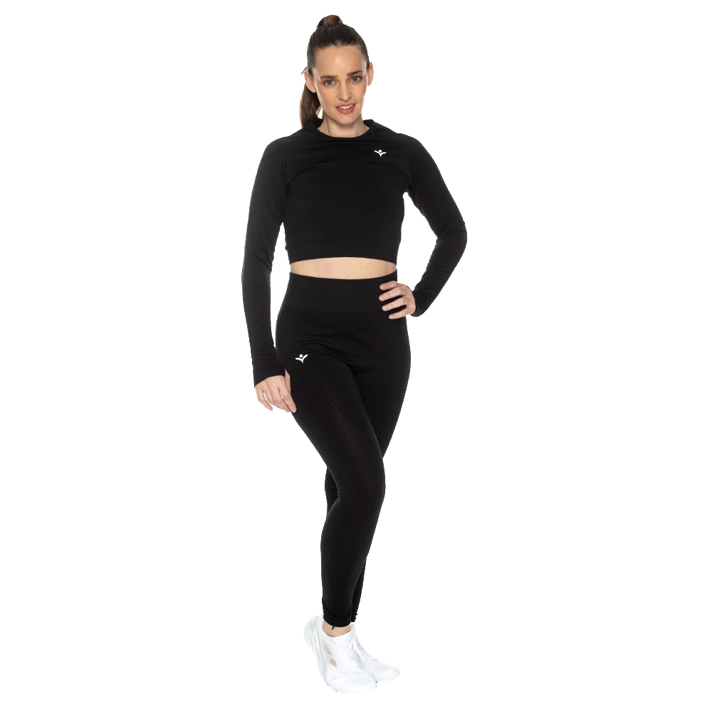 Set (Crop Top y Leggin) Seamless x UIN UINSET-21598-D