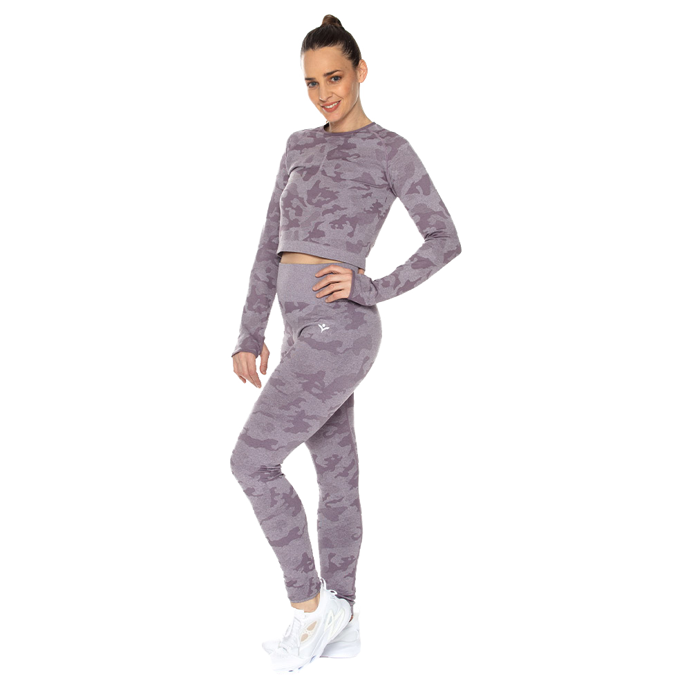 Set (Crop Top y Leggin) Seamless x UIN UINSET-11398-D